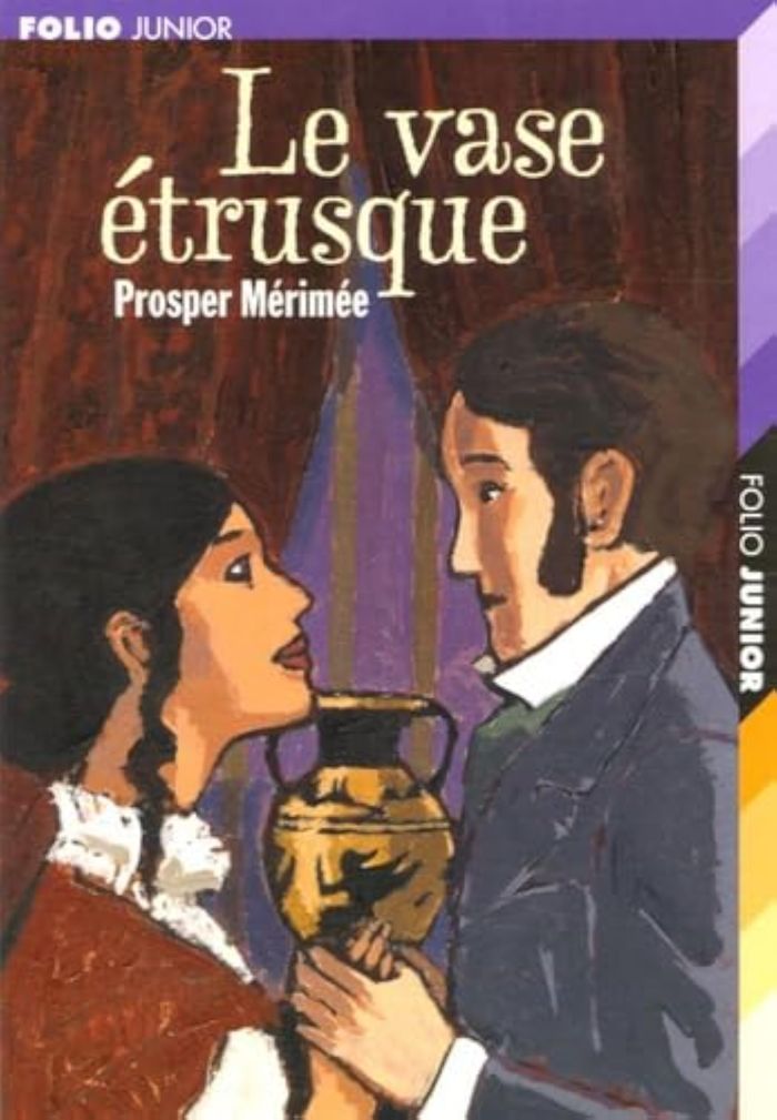 Couverture du livre « Le vase étrusque » de Prosper Mérimée, librairie Les Contes Infusés à Corte