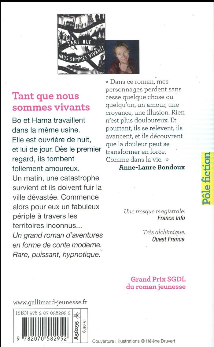 Quatrième de couverture de « Tant que nous sommes vivants »