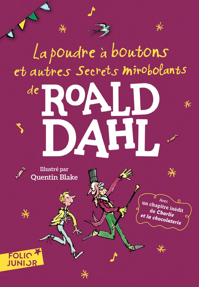Couverture du livre « La poudre à boutons : et autres secrets mirobolants de Roald Dahl » de Roald Dahl, librairie Les Contes Infusés à Corte