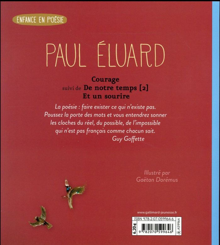 Quatrième de couverture de « Courage »