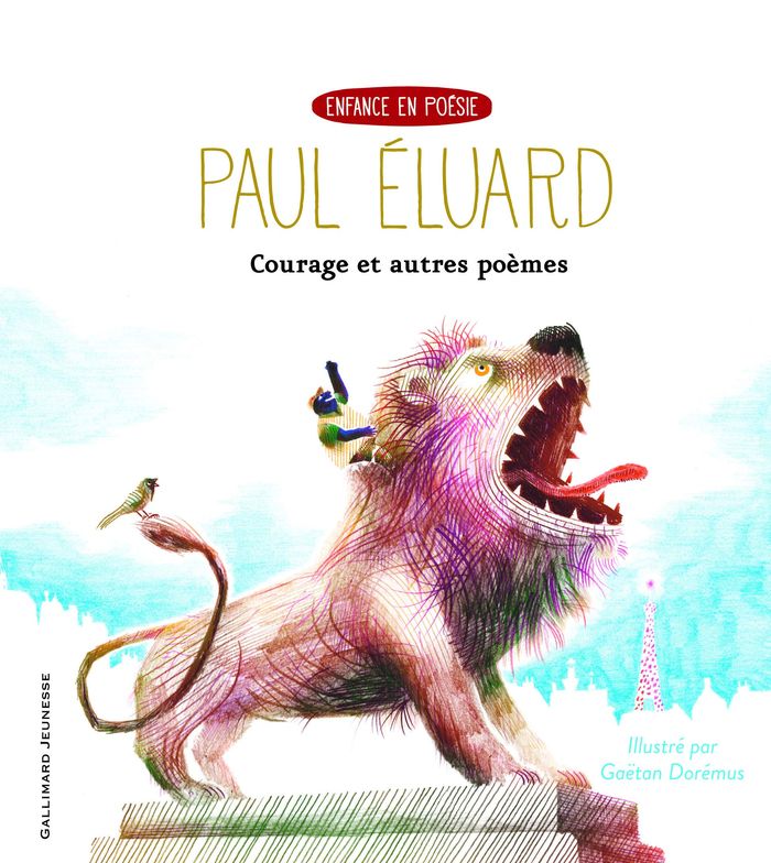 Couverture du livre « Courage » de Paul Éluard, librairie Les Contes Infusés à Corte
