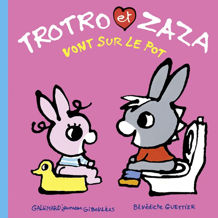 Couverture du livre « Trotro et Zaza vont sur le pot » de Bénédicte Guettier, librairie Les Contes Infusés à Corte