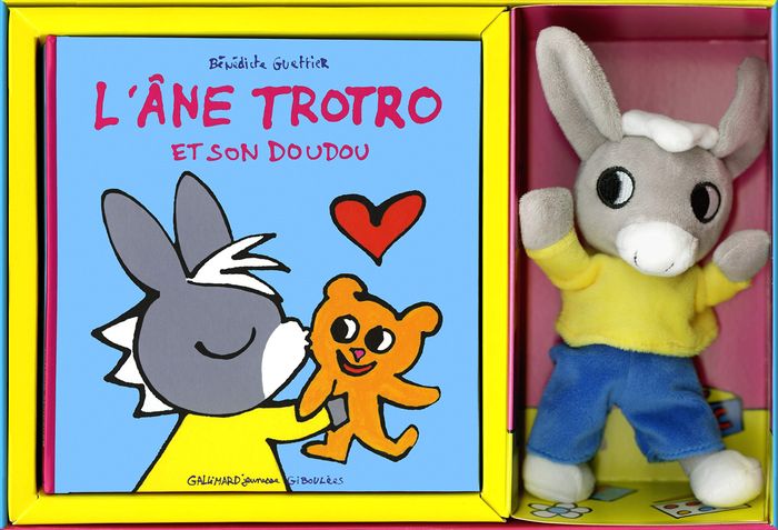 Couverture du livre « L'âne Trotro et son doudou » de Bénédicte Guettier, librairie Les Contes Infusés à Corte