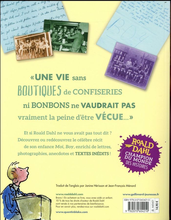 Quatrième de couverture de « Moi, boy : et plus encore »