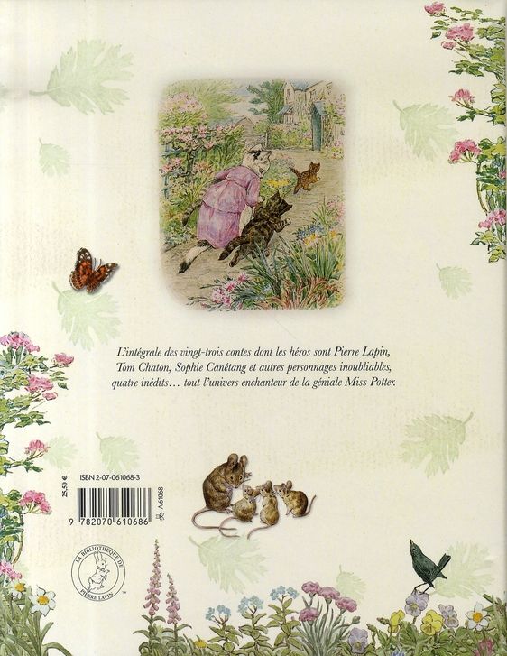 Quatrième de couverture de « LE GRAND LIVRE DE BEATRIX POTTER - L'INTEGRALE DES 23 CONTES CLASSIQUES DE L'AUTEUR »