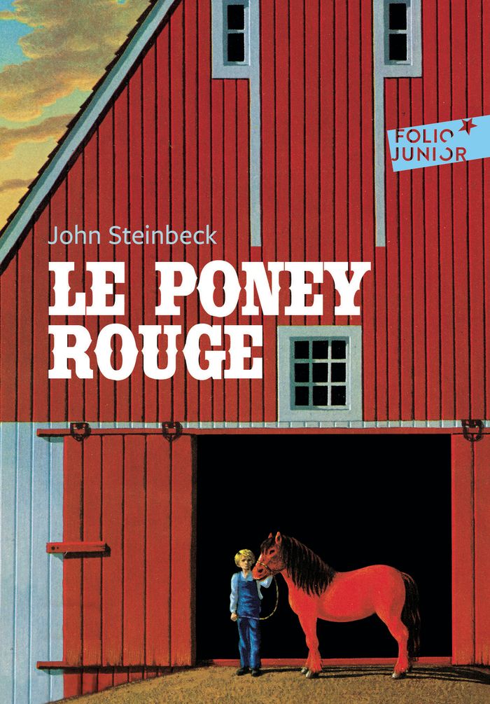Couverture du livre « Le poney rouge » de John Steinbeck, librairie Les Contes Infusés à Corte