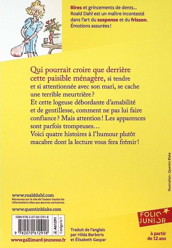 Quatrième de couverture de « COUP DE GIGOT ET AUTRES HISTOIRES A FAIRE PEUR »