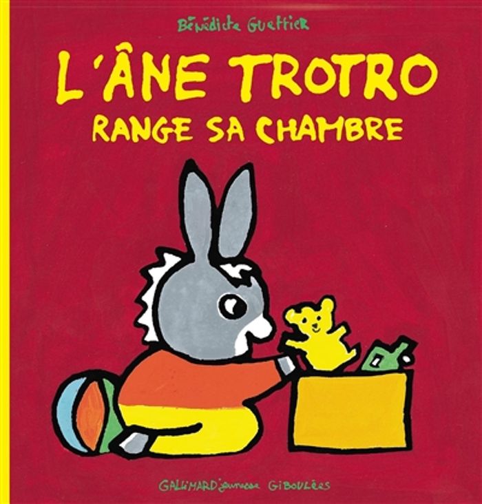 Couverture du livre « L'âne Trotro range sa chambre » de Bénédicte Guettier, librairie Les Contes Infusés à Corte