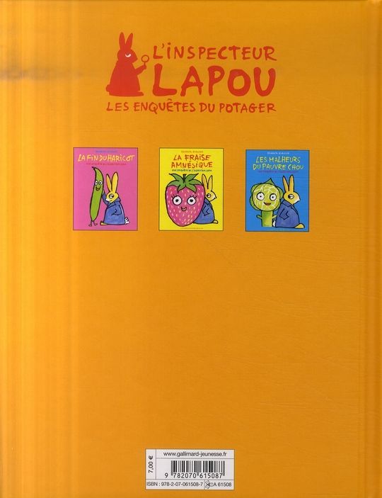 Quatrième de couverture de « Le mystère de la patate »