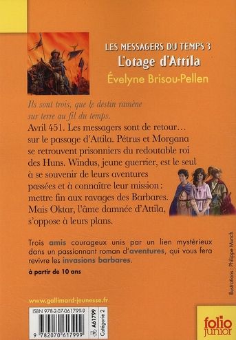 Quatrième de couverture de « L'otage d'Attila »
