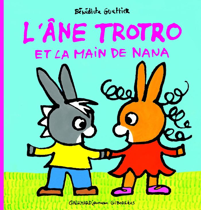 Couverture du livre « L'âne Trotro et la main de Nana » de Bénédicte Guettier, librairie Les Contes Infusés à Corte