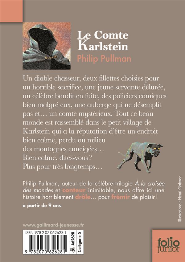 Quatrième de couverture de « Le comte Karlstein »