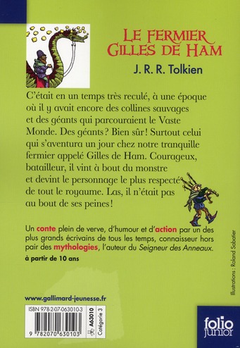 Quatrième de couverture de « LE FERMIER GILLES DE HAM »