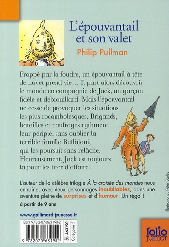Quatrième de couverture de « L'épouvantail et son valet »