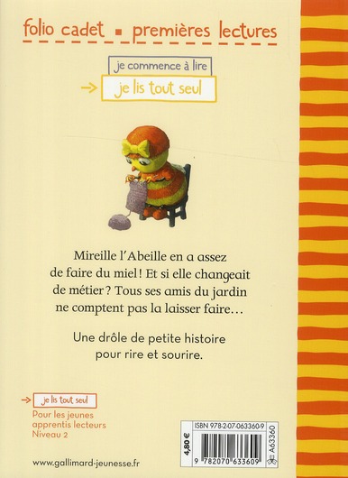 Quatrième de couverture de « Les tricots de Mireille l'abeille »