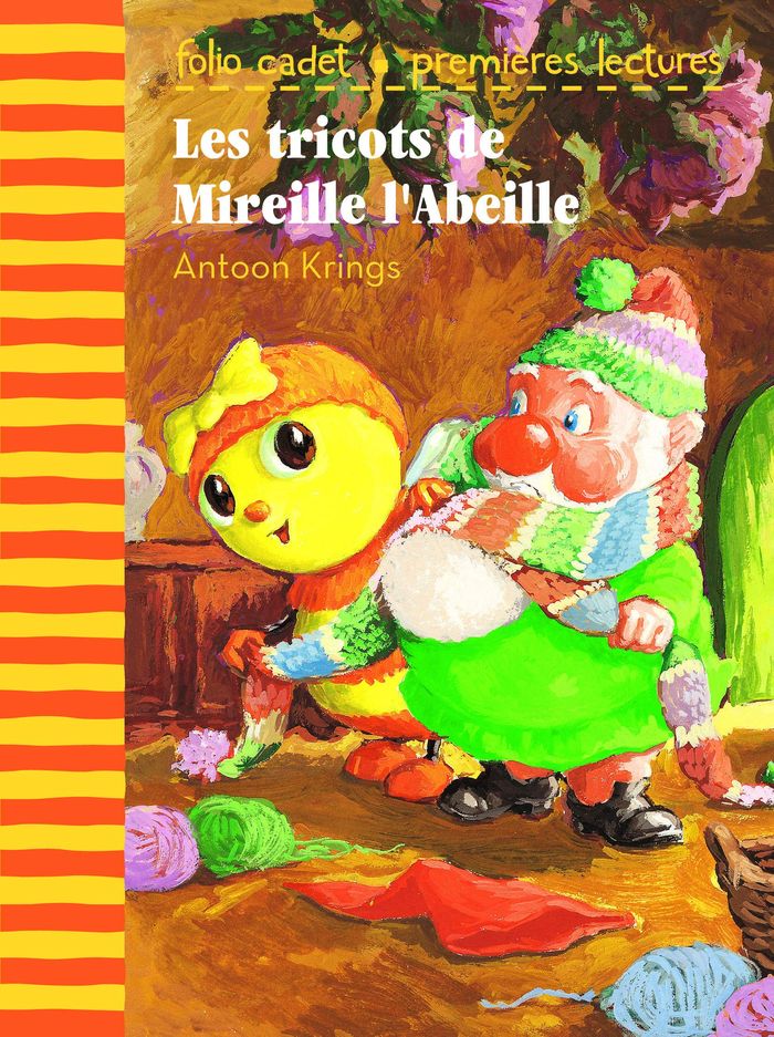 Couverture du livre « Les tricots de Mireille l'abeille » de Antoon Krings, librairie Les Contes Infusés à Corte