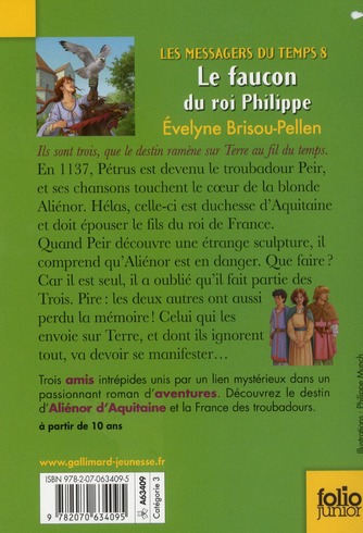 Quatrième de couverture de « Le faucon du roi Philippe »