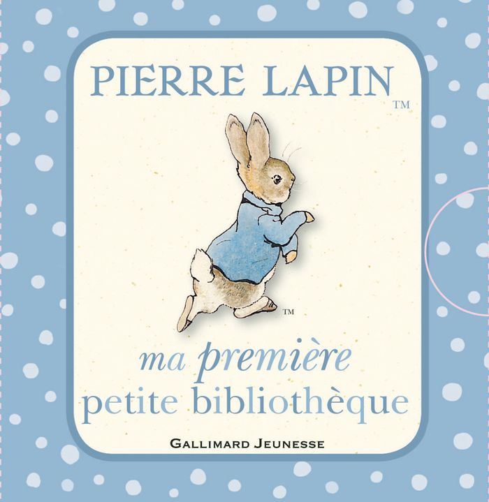 Couverture du livre « MA PREMIERE PETITE BIBLIOTHEQUE PIERRE LAPIN » de Beatrix Potter, librairie Les Contes Infusés à Corte