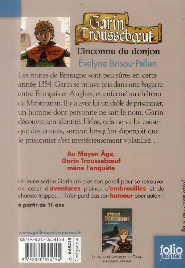 Quatrième de couverture de « L'inconnu du donjon »