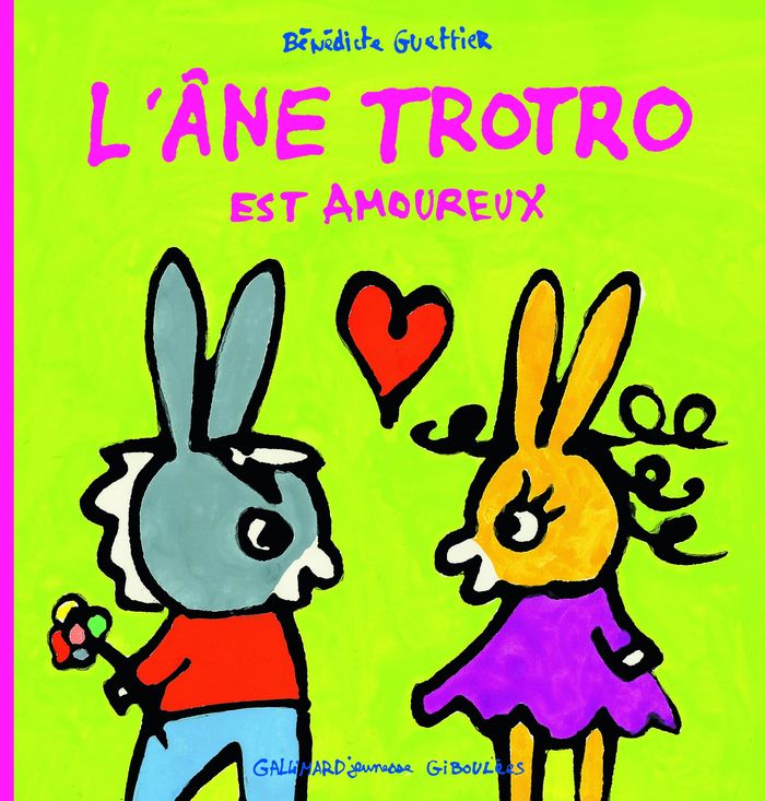 Couverture du livre « L'âne Trotro est amoureux » de Bénédicte Guettier, librairie Les Contes Infusés à Corte