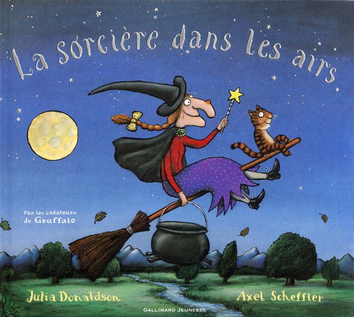 Couverture du livre « La sorcière dans les airs » de Julia Donaldson, librairie Les Contes Infusés à Corte