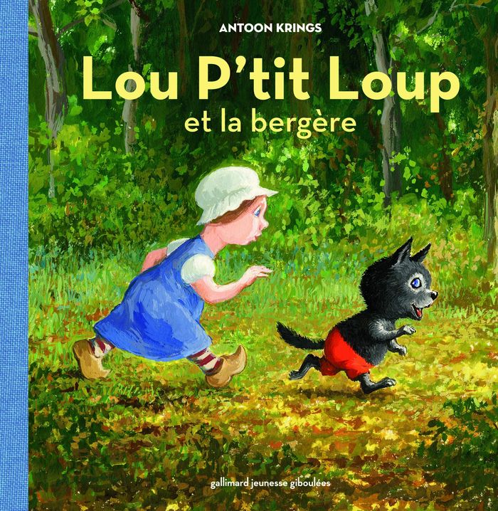 Couverture du livre « Lou P'tit Loup et la bergère » de Antoon Krings, librairie Les Contes Infusés à Corte