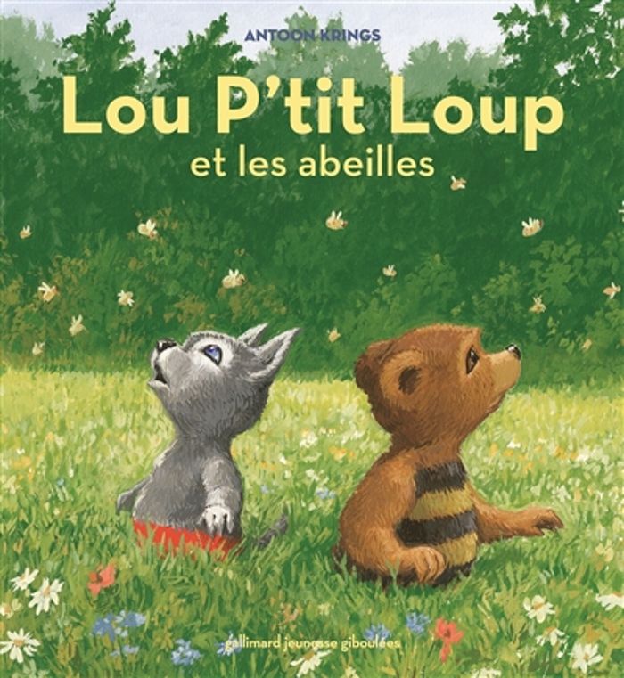 Couverture du livre « Lou P'tit Loup et les abeilles » de Antoon Krings, librairie Les Contes Infusés à Corte