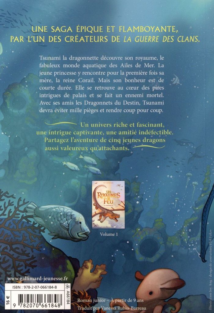Quatrième de couverture de « LES ROYAUMES DE FEU, 2 - LA PRINCESSE DISPARUE »