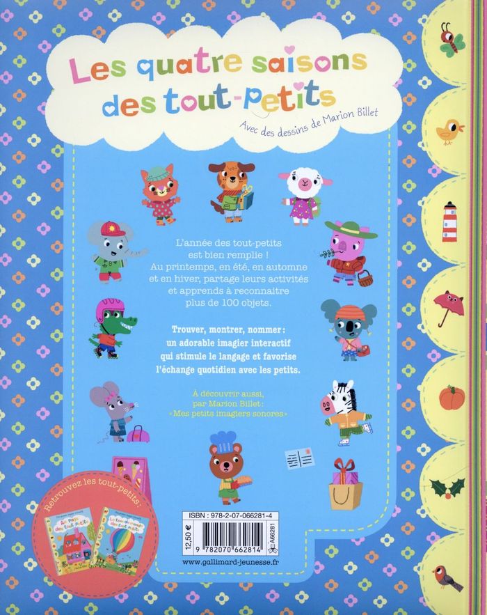 Quatrième de couverture de « Les quatre saisons des tout-petits »
