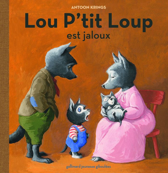 Couverture du livre « Lou P'tit Loup est jaloux » de Antoon Krings, librairie Les Contes Infusés à Corte