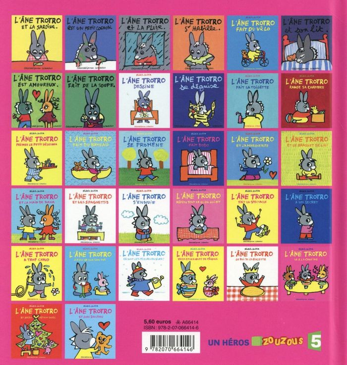 Quatrième de couverture de « L'âne Trotro et son doudou »