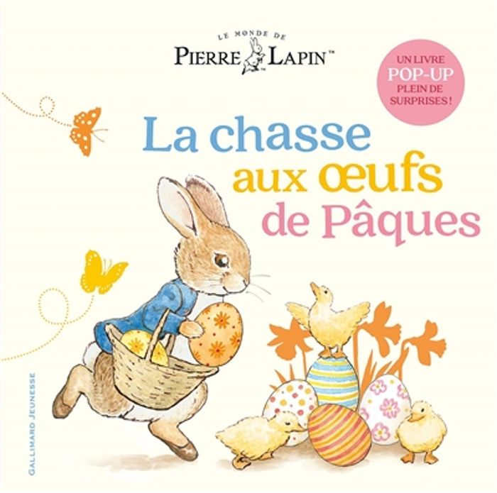 Couverture du livre « La chasse aux oeufs de Pâques : un livre pop-up plein de surprises ! » de [d'après Beatrix Potter], librairie Les Contes Infusés à Corte