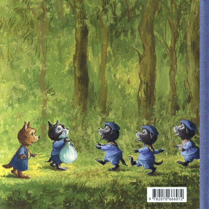 Quatrième de couverture de « Lou P'tit Loup à l'école des louveteaux »