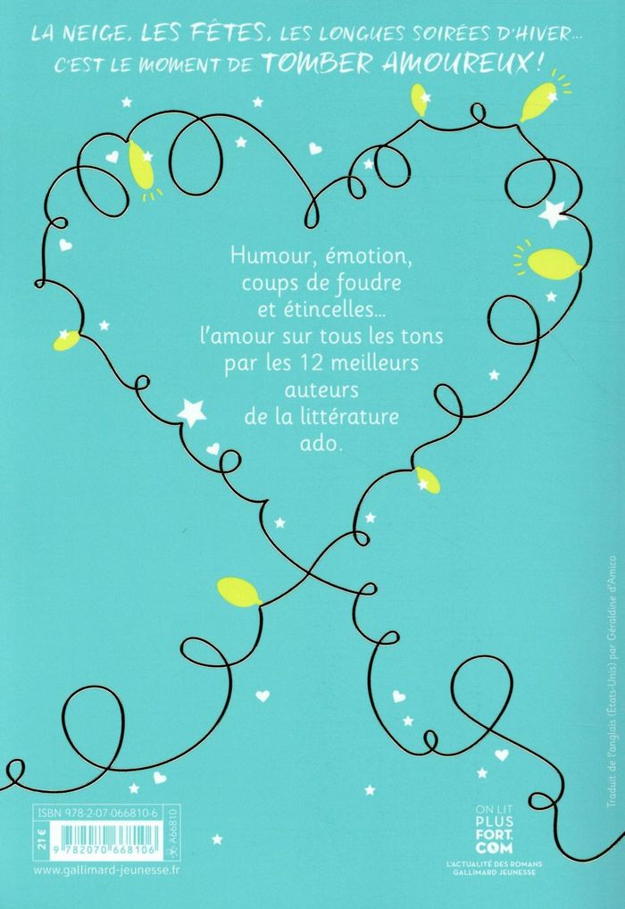 Quatrième de couverture de « Minuit ! : 12 histoires d'amour à Noël »