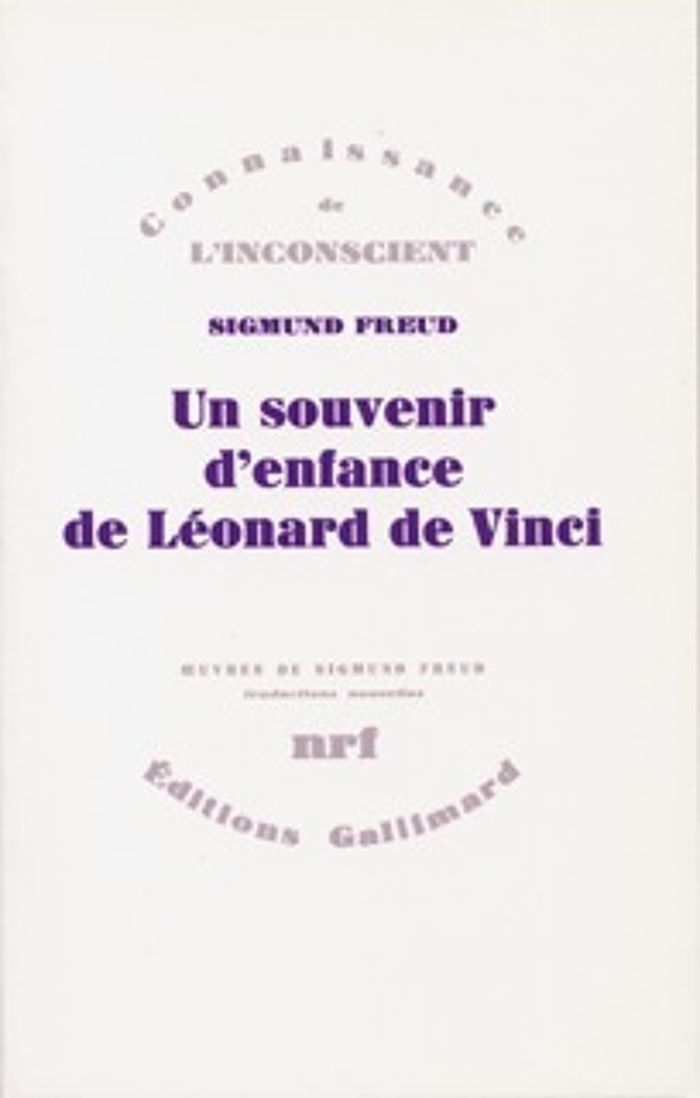 Couverture du livre « UN SOUVENIR D'ENFANCE DE LEONARD DE VINCI » de Freud/pontalis, librairie Les Contes Infusés à Corte