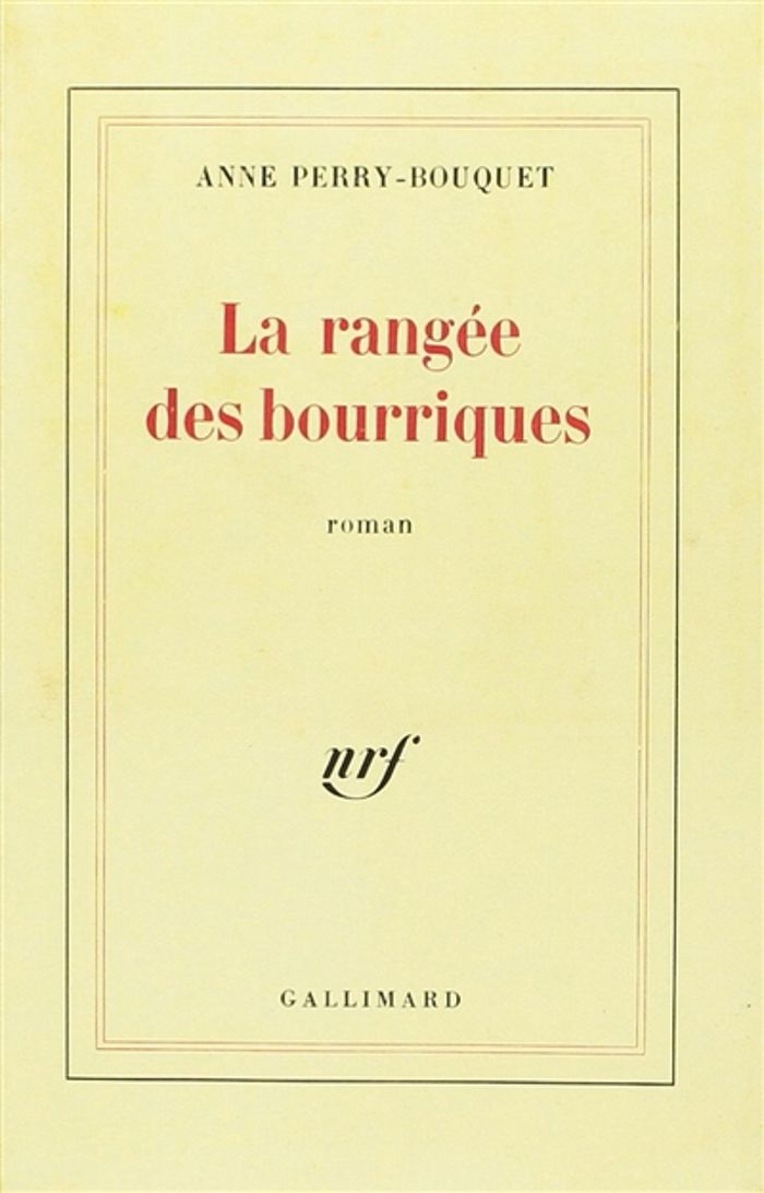 Couverture du livre « LA RANGEE DES BOURRIQUES » de Anne Perry-Bouquet, librairie Les Contes Infusés à Corte