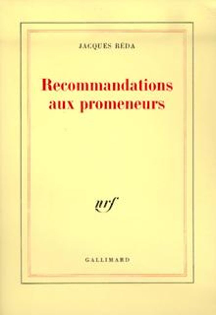 Couverture du livre « RECOMMANDATIONS AUX PROMENEURS », librairie Les Contes Infusés à Corte