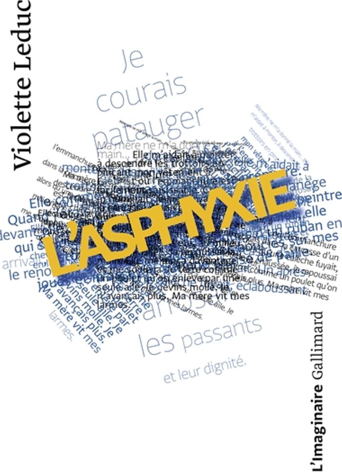 Couverture du livre « L'ASPHYXIE » de Violette Leduc, librairie Les Contes Infusés à Corte
