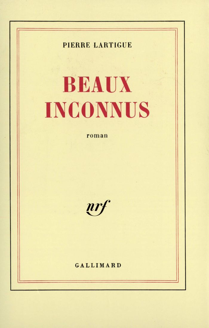 Couverture du livre « BEAUX INCONNUS » de Pierre Lartigue, librairie Les Contes Infusés à Corte