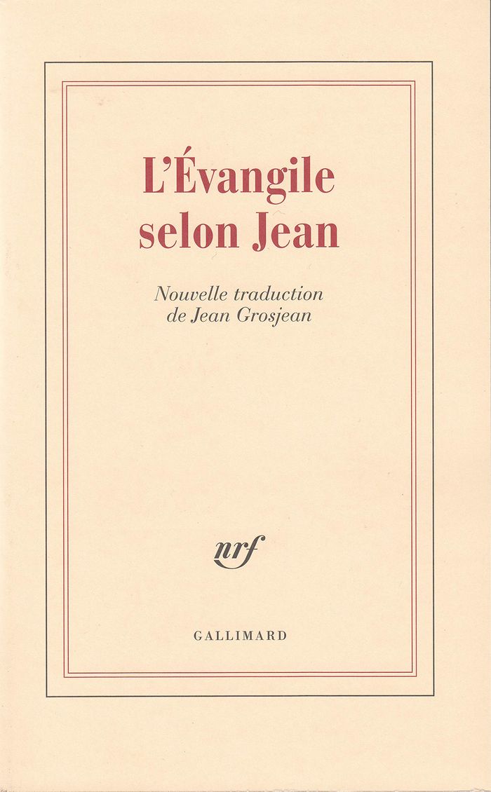 Couverture du livre « L'EVANGILE SELON JEAN » de Saint Jean, librairie Les Contes Infusés à Corte