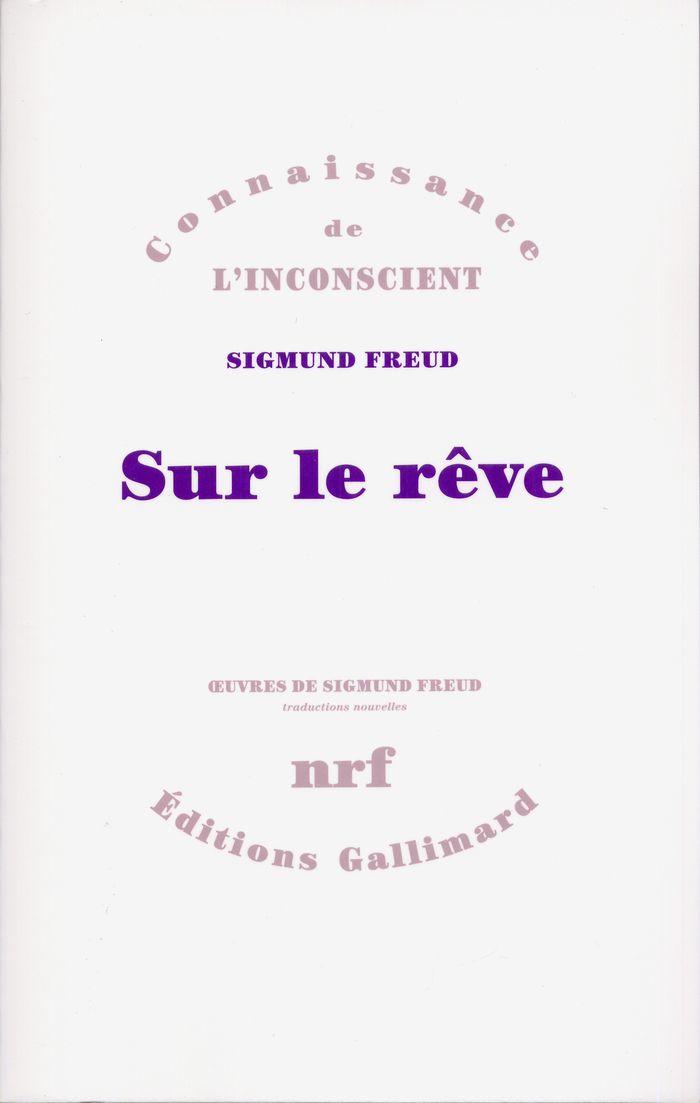 Couverture du livre « SUR LE REVE » de Freud/anzieu, librairie Les Contes Infusés à Corte