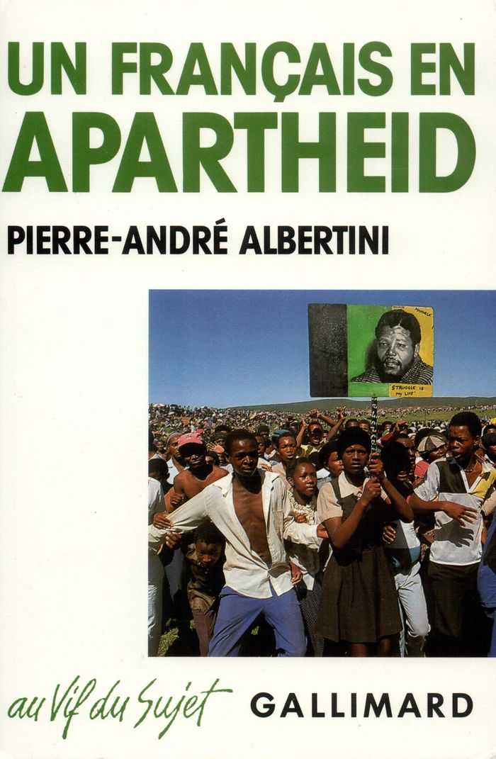 Couverture du livre « UN FRANCAIS EN APARTHEID » de P-A. Albertini, librairie Les Contes Infusés à Corte