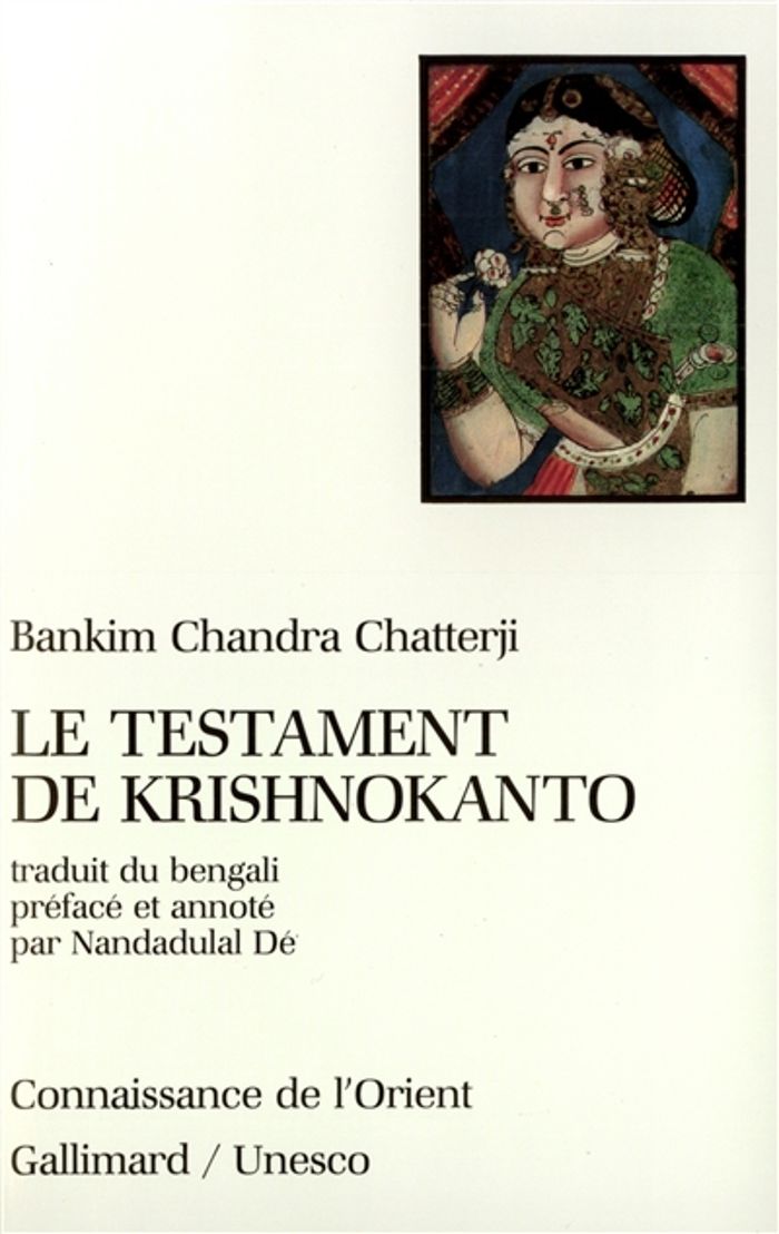 Couverture du livre « LE TESTAMENT DE KRISHNOKANTO », librairie Les Contes Infusés à Corte