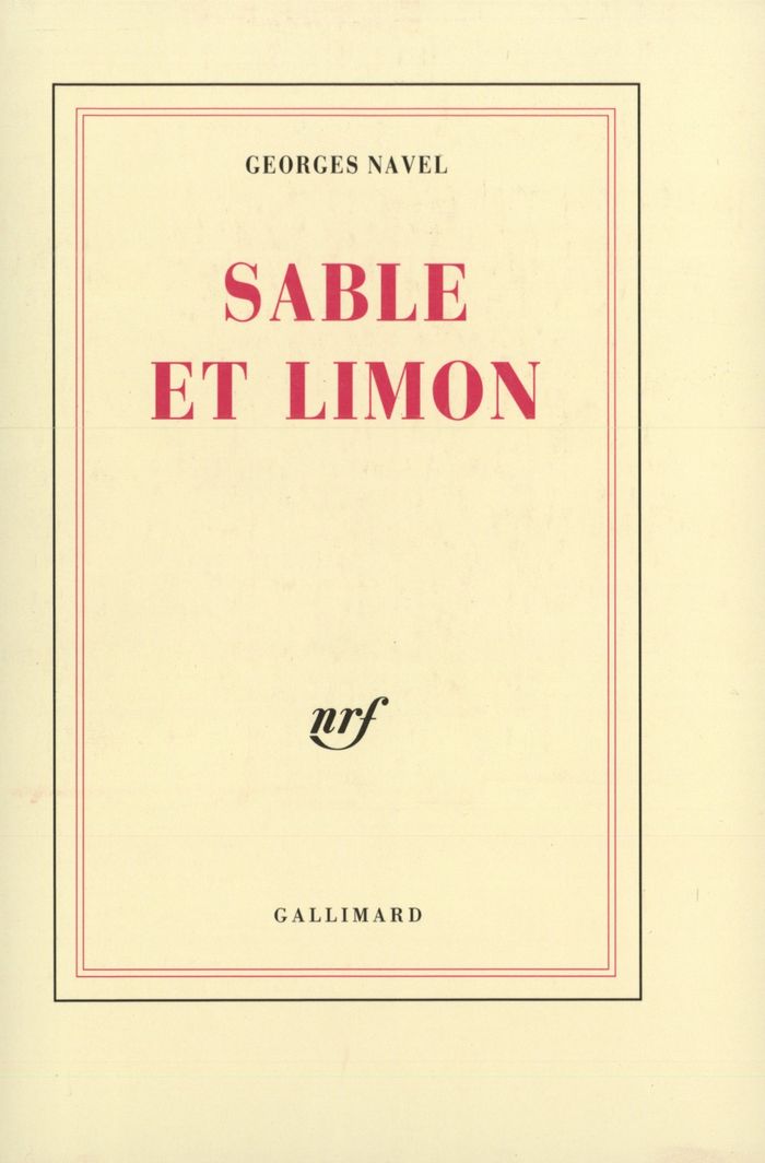 Couverture du livre « SABLE ET LIMON » de Navel/paulhan, librairie Les Contes Infusés à Corte