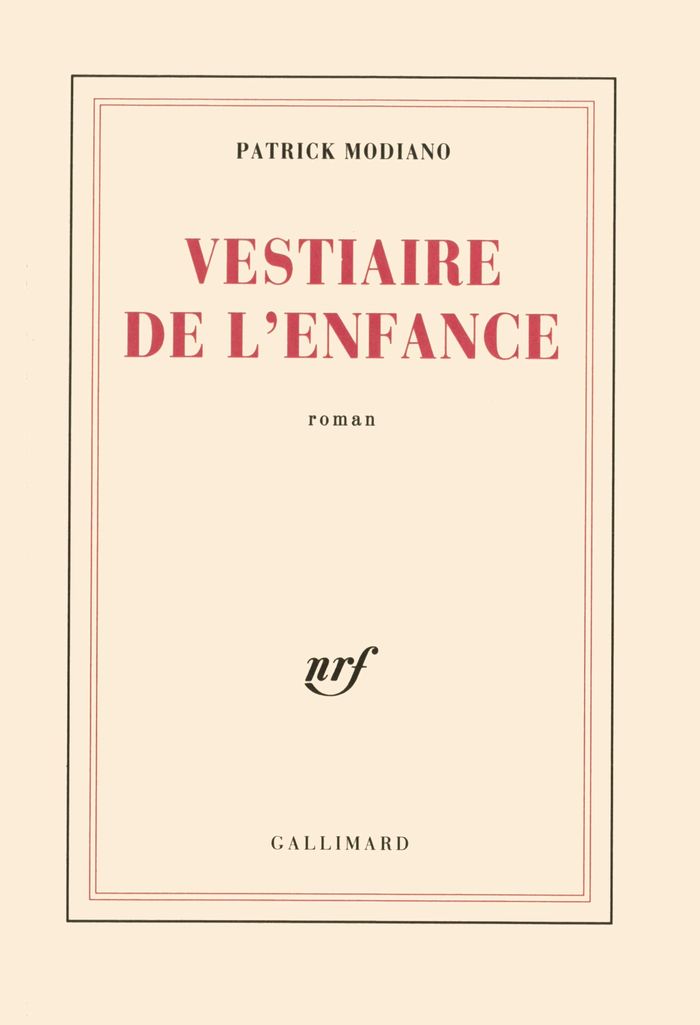 Couverture du livre « VESTIAIRE DE L'ENFANCE » de Patrick Modiano, librairie Les Contes Infusés à Corte