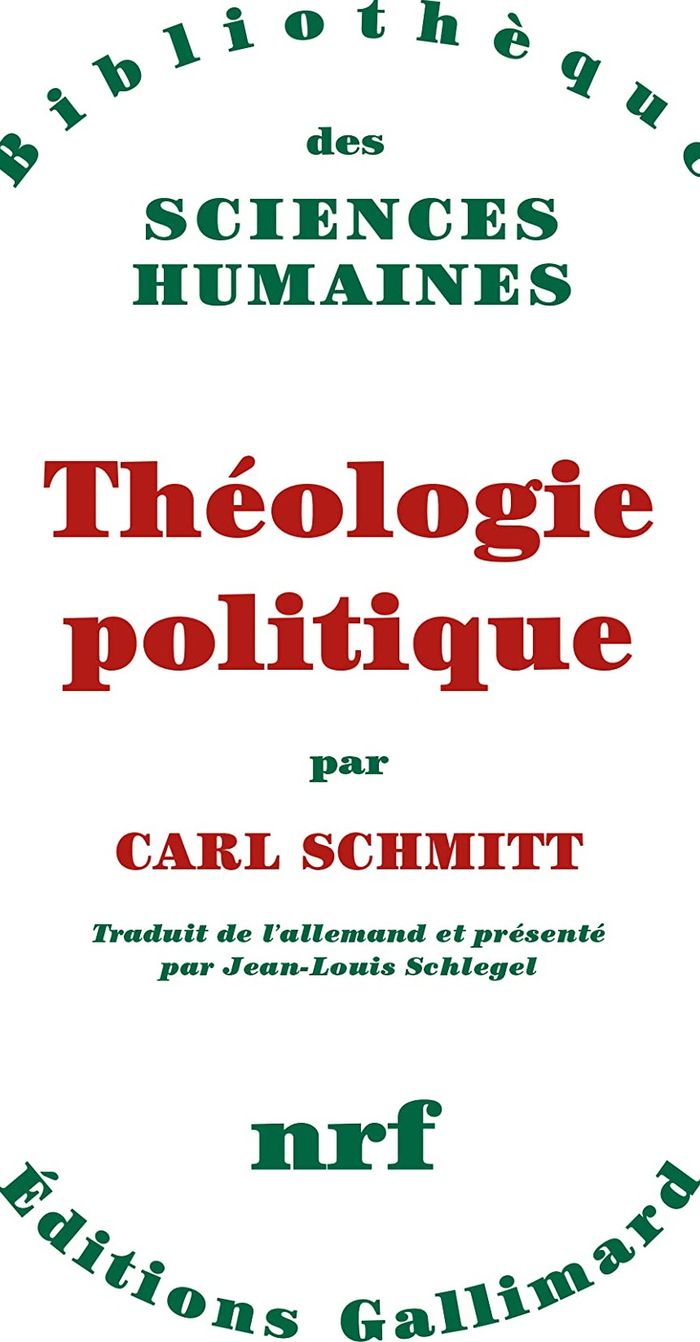 Couverture du livre « THEOLOGIE POLITIQUE - (1922, 1969) » de Carl Schmitt, librairie Les Contes Infusés à Corte