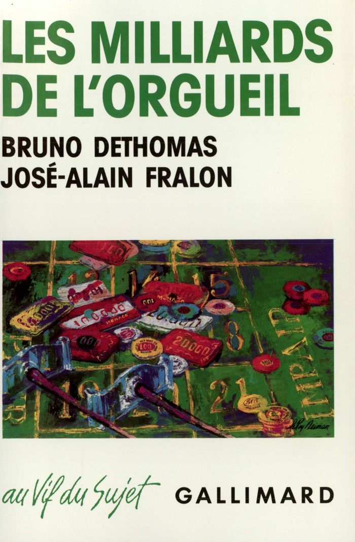 Couverture du livre « LES MILLIARDS DE L'ORGUEIL - L'AFFAIRE DE LA SOCIETE GENERALE DE BELGIQUE » de Fralon/dethomas, librairie Les Contes Infusés à Corte