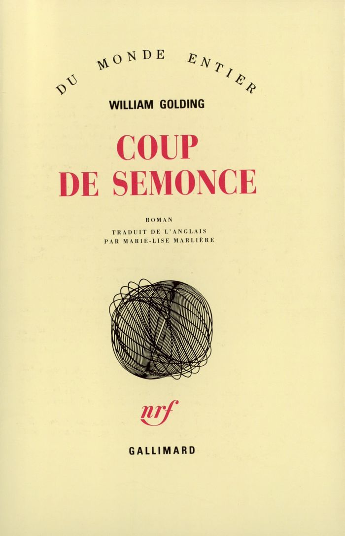 Couverture du livre « TRILOGIE MARITIME - II - COUP DE SEMONCE » de William Golding, librairie Les Contes Infusés à Corte