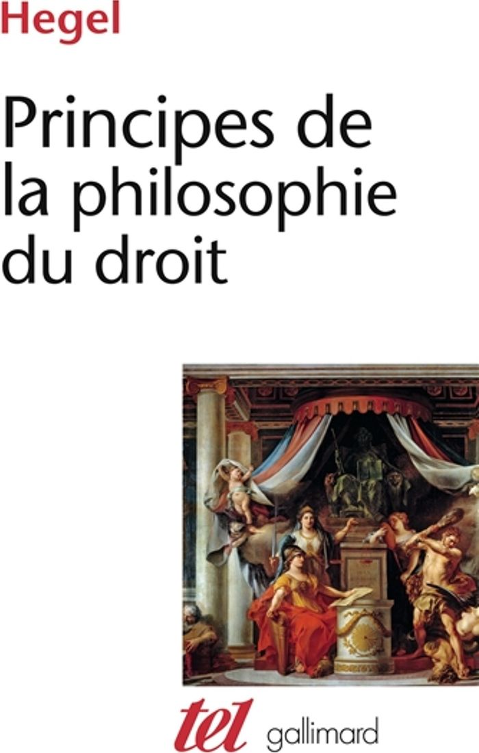 Couverture du livre « PRINCIPES DE LA PHILOSOPHIE DU DROIT » de Hegel/hyppolite, librairie Les Contes Infusés à Corte