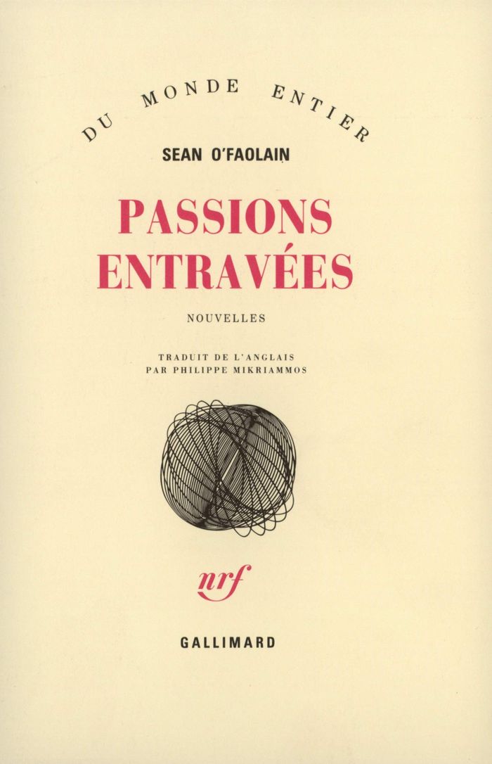 Couverture du livre « PASSIONS ENTRAVEES » de Sean O'Faolain, librairie Les Contes Infusés à Corte